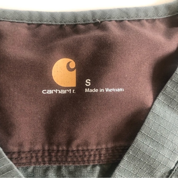 Carhartt Medical Mens Ripstop Multi-Pocket Short Sleeves Scrub Top Size S - Picture 7 of 13